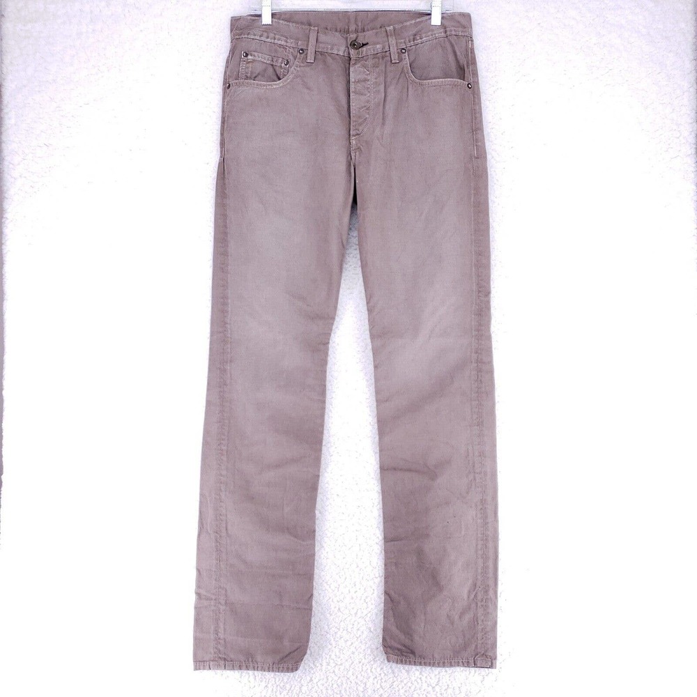 Rag and Bone Button Fly Light Brown Womens Size 32 Mid Rise Soft Denim Pants